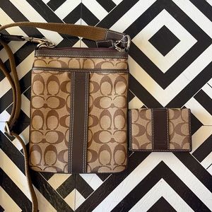 Coach Crossbody Purse with matching Wallet